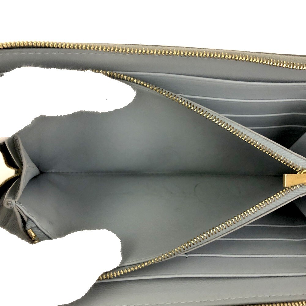 Celine Logo Leather Zip Around Long #193691C69 - Picture 6 of 8